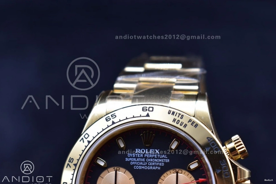 Best 1:1 Black Markers Clean 116505 Bracelet Daytona Edition V2 YG Dial SA4130 on YG 0212